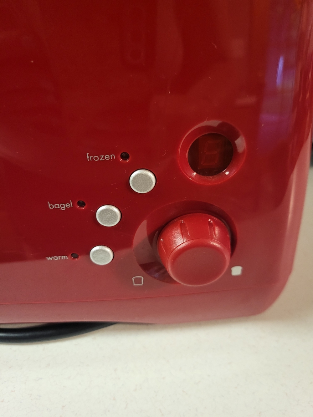 KitchenAid KTT570ER0 Red 4 Slice Long Slot Digital Toaster Works - Picture 2 of 8
